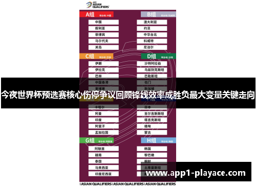今夜世界杯预选赛核心伤停争议回顾锋线效率成胜负最大变量关键走向